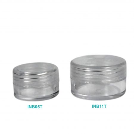 Pot cosmétique rond en couleur SAN